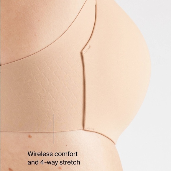 knix WingWoman Countour Wireless Warm Sand Supportive Bra 6+ (34DDD, 32F, 34F) - Picture 12 of 12